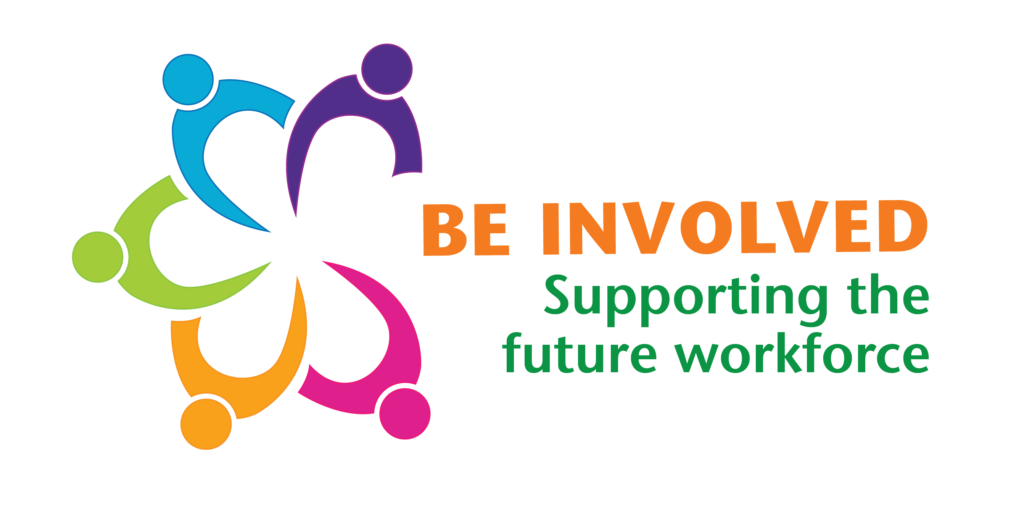 Be Involved logo which says supporting the future workforce
