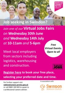 thumbnail of Wiltshire virtual jobs fair flyer for emailing